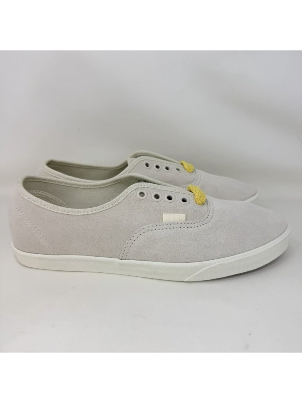 Vans Authentic Low Pro Fat Lace Suede Sneakers Shoes Beige Women's Size 9.5
